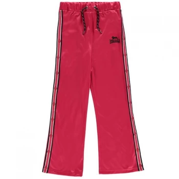 Image of Lonsdale Track Pop Pants Junior Girls - Pink