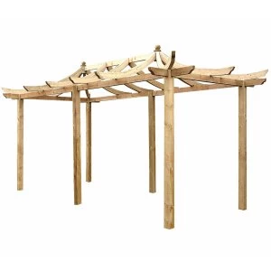 Image of Grange Fencing Grange Dragon Wooden Pergola