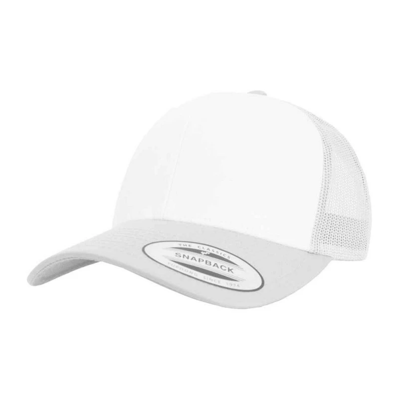 Image of Flexfit Womens Retro Trucker Cap in Silver Silver Female One Size