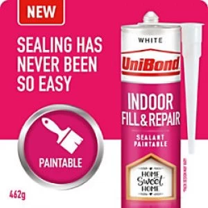 Image of UniBond Indoor Fill and Repair Cartridge White 280ml 2646328