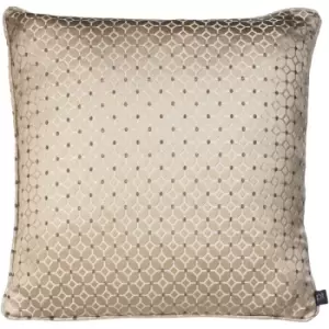 Image of Prestigious Textiles - Frame Embroidered Jacquard Cushion Honey - Honey