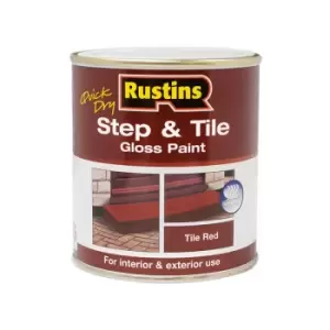 Image of Rustins STRD2500 Step & Tile Paint Gloss Red 2.5 Litre
