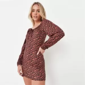 Image of Missguided Balloon Sleeve Jersey Mini Dress - Black