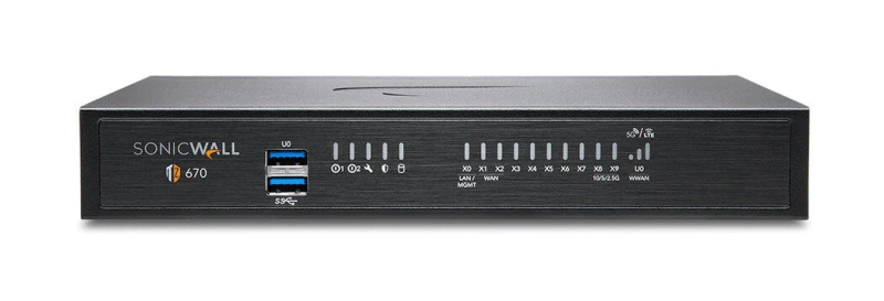 Image of SonicWALL SonicWall TZ670 - Advanced Edition - Security Appliance - With 1 year TotalSecure 02-SSC-5675