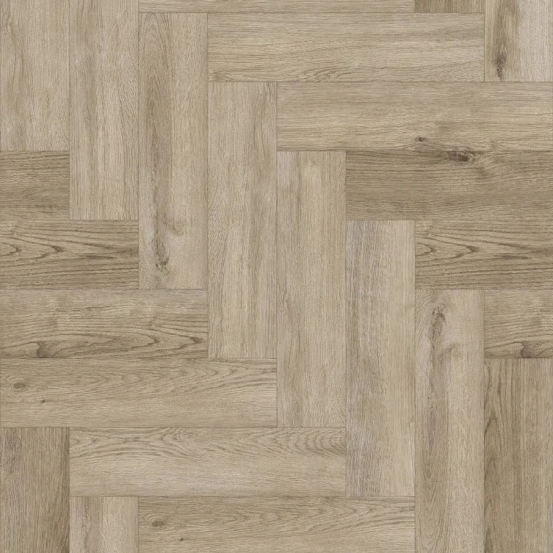 Image of ENER-J SPC Herringbone Vinyl Flooring 6mm Ivory Birch 625x125mm Ivory Unisex