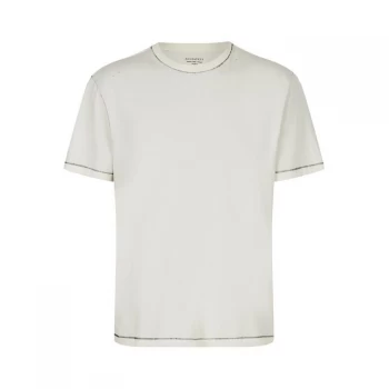 Image of AllSaints Beamer Short Sleeve Crew - CLOUDY WHITE