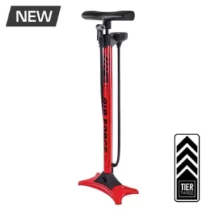 Image of Serfas Air Force 3 Floor Pump - Red