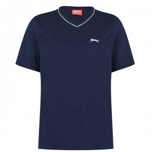 Image of Slazenger V Neck T Shirt Mens - Navy