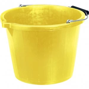 Image of Draper Polyethylene Bucket 14.8l Yellow