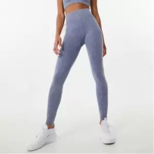 Image of Everlast Seamless Acid Wash Leggings Womens - Blue