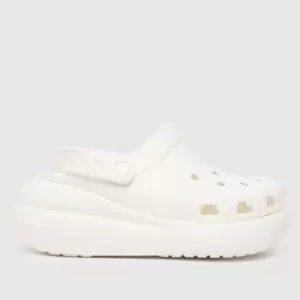 Image of Crocs White Classic Crush Clog Sandals