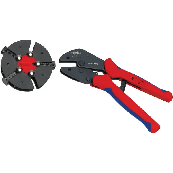 Image of Knipex 97 33 02 MultiCrimp Crimping Pliers With Quick Changer Mag...