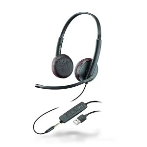Image of Plantronics Blackwire C3220 Stereo USB Headset Black