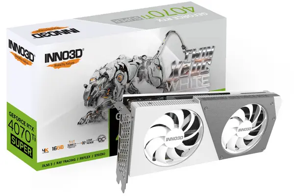 Image of INNO3D NVIDIA GeForce RTX 4070 Ti SUPER Twin X2 OC White 16GB GDDR6X Graphics Card