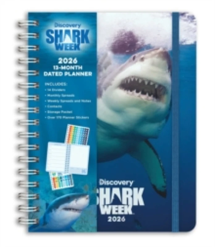 Image of 2026 Shark Week 13-Month Weekly Planner Spiral bound