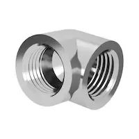 Image of Barrow 90 Degree Female to Female Fitting - Silver