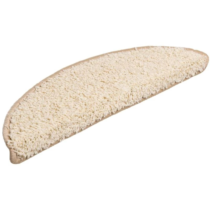 Image of VIDAXL Carpet Stair Treads 15 pcs Cream 56x17x3cm Vidaxl 133896