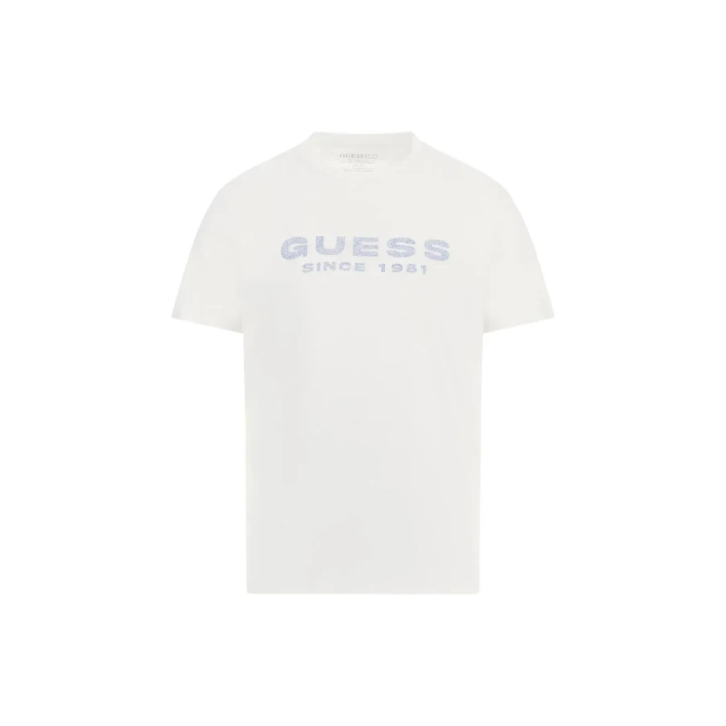 Image of Guess T-Shirt Guess Logo Blanc Male S