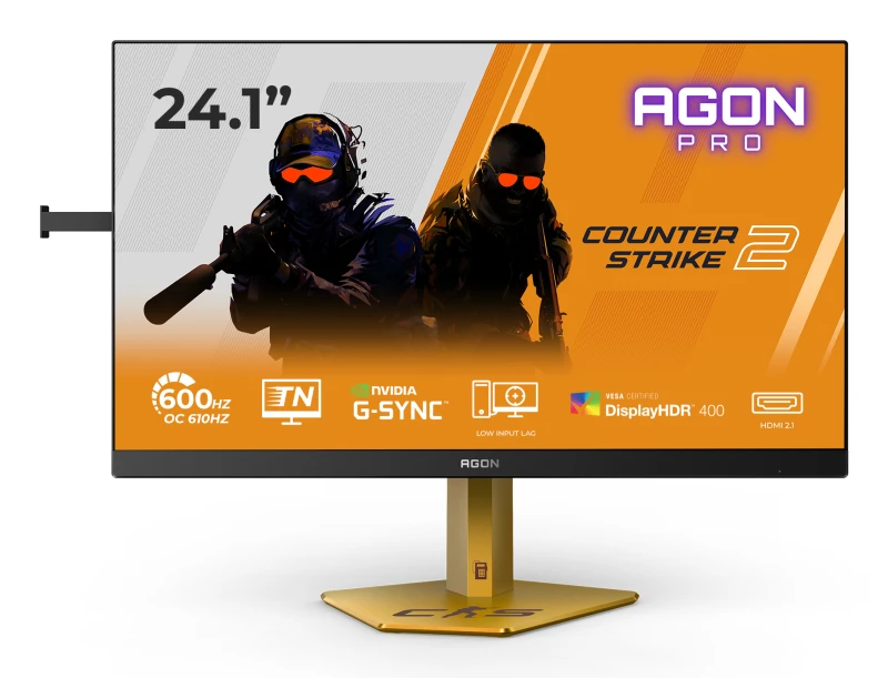 Image of AOC AGON PRO CS24A 24 TN Full HD 610Hz 0.3ms Counter-Strike 2 Edition Gaming Monitor CS24A Black, Gold