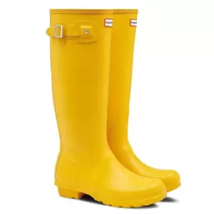Image of Hunter Womens Original Tall Wellington Boots Yellow 4 (EU37)