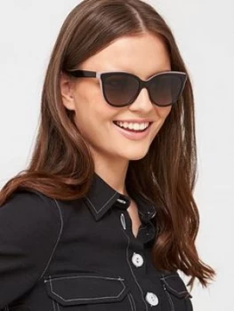 Image of KATE SPADE Round Sunglasses, Black/Pink, Women