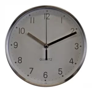 Image of Silver Metal Table Clock