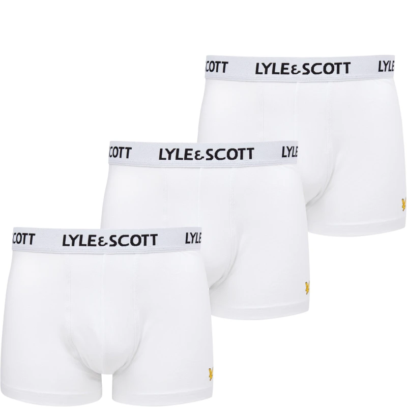 Image of Lyle & Scott Barclay 3 Pack Core Trunk White White
