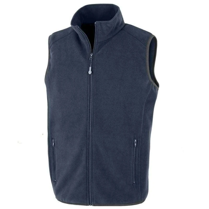 Image of Result Result Men Polarthermic Fleece Body Warmer in Navy Size: X-Small Navy XS Male 5059958614918