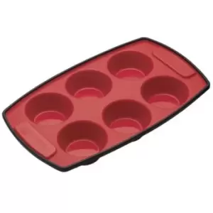 Image of Masterclass Silicone 6 Hole Pan 30x18cm