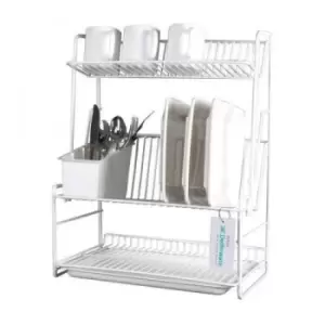 Image of Delfinware 3 Tier Plate Rack in White
