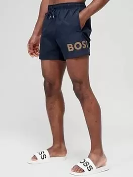 Image of BOSS Octopus Swim Shorts, Navy Size XL Men