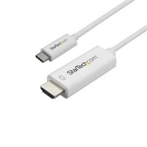 Image of Usb C To HDMI 1m 4k60hz White Charger Cable