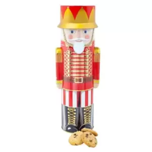 Image of Silver Crane Tin with Chocolate Chip Cookies - None