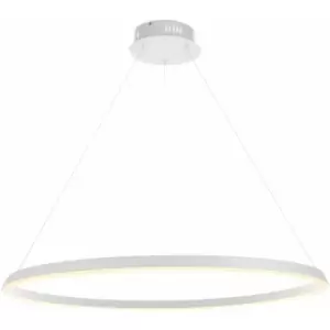 Image of Ceiling Pendant Light - Matt White & White Silicone - 45W LED - Bulb Included