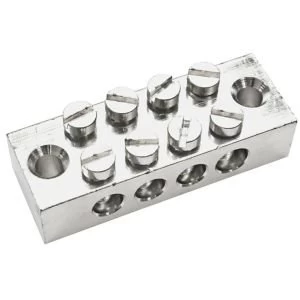 Image of BQ Silver 4 Way Earthing Block