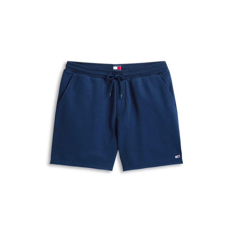 Image of Tommy Jeans TJ FlagFleece Short Sn63 Dark Night Navy male S