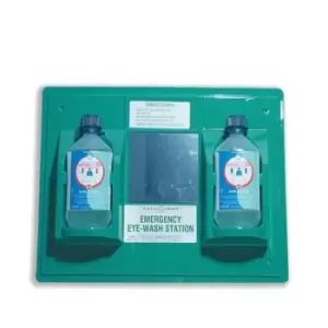 Image of Astroplast First-Aid Emergency Eyewash Station 2 x 500ml Bottles Ref 2402028