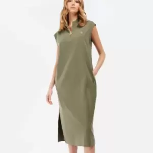 Image of Barbour International Brera Cotton-Blend Dress - UK 12