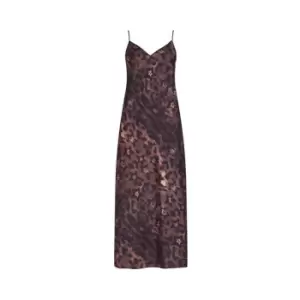 Image of AllSaints AllSaints Tiana Slip Dress Womens - Brown