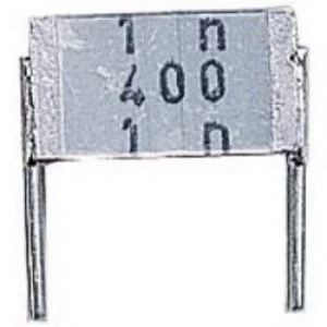 Image of MKT thin film capacitor Radial lead 47 nF 400 V AC 10 7.5mm L x W x H 9 x 3.2 x 6.5mm Epcos B32560 J6473 K