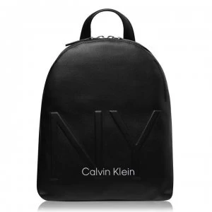 Image of Calvin Klein NY Shaped Backpack - BLACK BAX