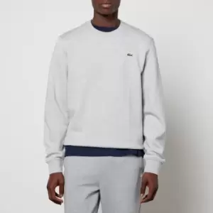 Image of Lacoste Mens Crewneck Sweatshirt - Silver Chine - 5/L