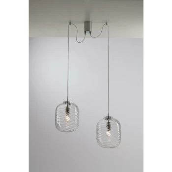 Image of Fan Europe Lighting - Fan Europe Nereide - Twin Dome Ceiling Pendant Light, E27