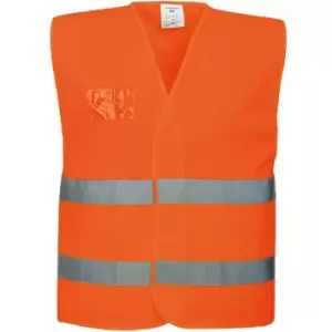 Image of Portwest - C494ORRL/XL - sz L - XL Hi-Vis Half Mesh Vest - Orange - Orange
