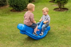 Image of Little Tikes Whale Teeter Totter Blue.