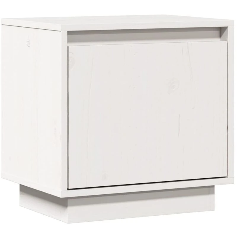 Image of VIDAXL Bedside Cabinet White 40x30x40cm Solid Wood Pine Vidaxl 8720286840047