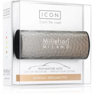 Image of Millefiori Icon Sandalo Bergamotto car air freshener Hammered Metal