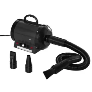 Image of Pawhut 2800W Dog Pet Grooming Hairdryer Heater W/ Three Nozzles - Black