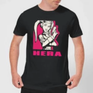 Image of Star Wars Rebels Hera Mens T-Shirt - Black - M
