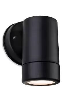 Image of Ravel 1 Light Single Outdoor Wall Light Black Resin IP44 GU10